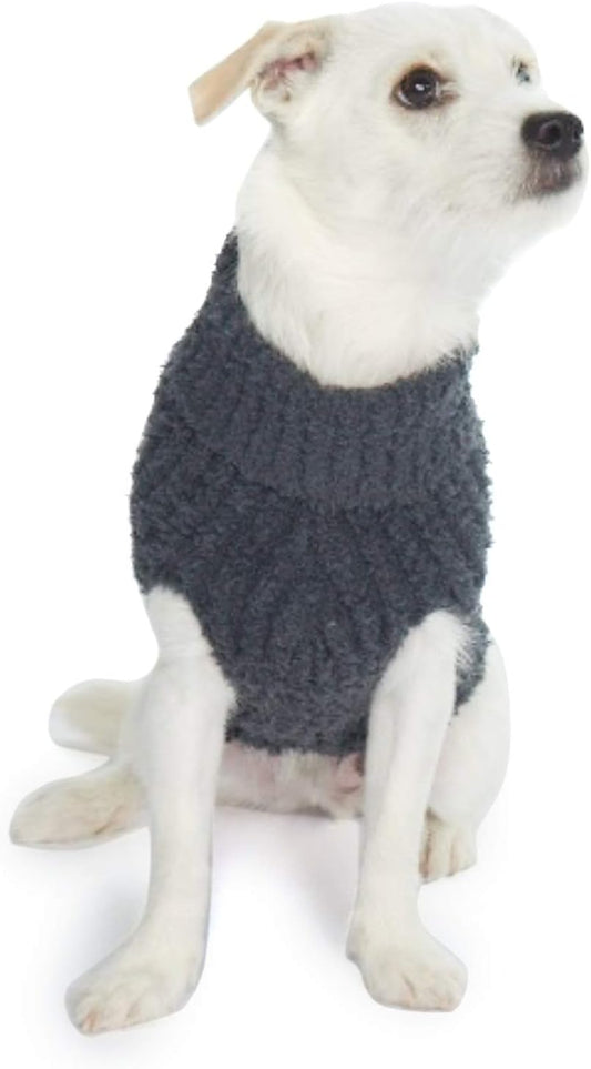 Barefoot Dreams® Cozychic® Ribbed Pet Sweater, Slate Blue, Small