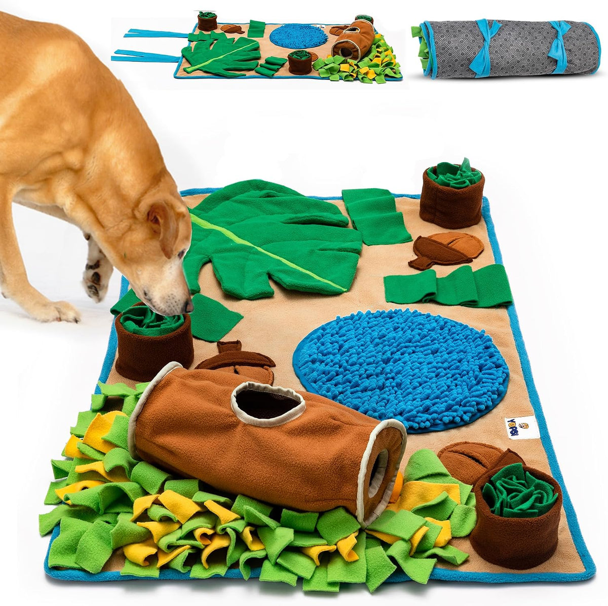 Snuffle Mat for Dogs Large Breed 39.4''X23.6''- Interactive Dog Toys for Boredom - Sniff Mat - Mental Stimulation - Enrichment Toys