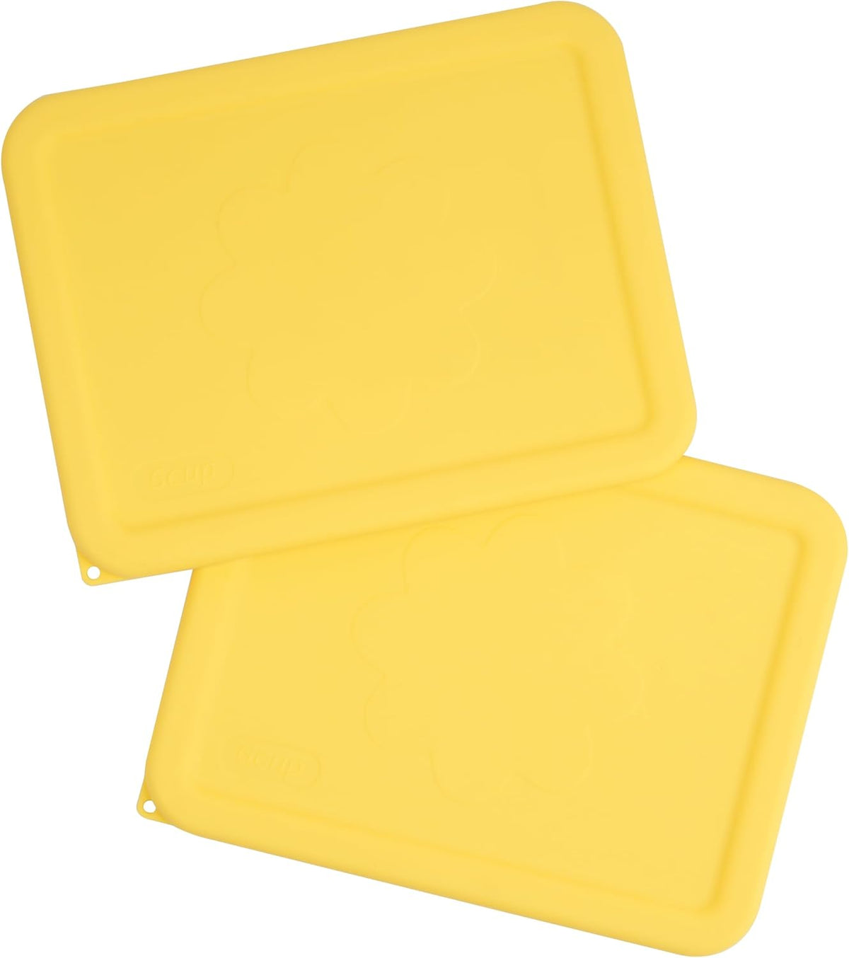 LUVCOSY 6 Cup Rectangle Silicone Storage Cover Lids Replacement for Anchor Hocking Glass Bowls (Container Not Included) 2 Pack, Microwave, Dishwasher and Freezer Safe