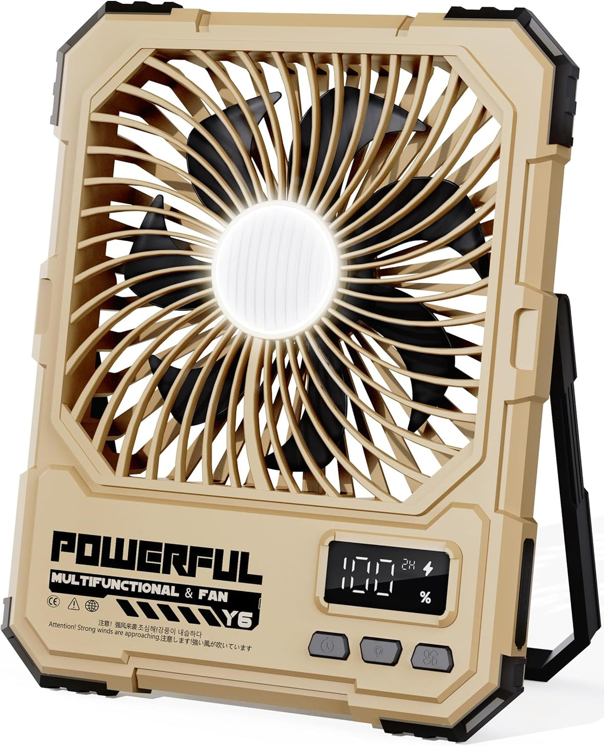 Portable Fan, Camping Fan, 20000Mah 6-Inch 18-85H Rechargeable Ultra Thin
