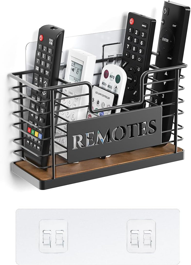 Remote Control Holder, 5-Slot TV Remote Holder Wall Mount