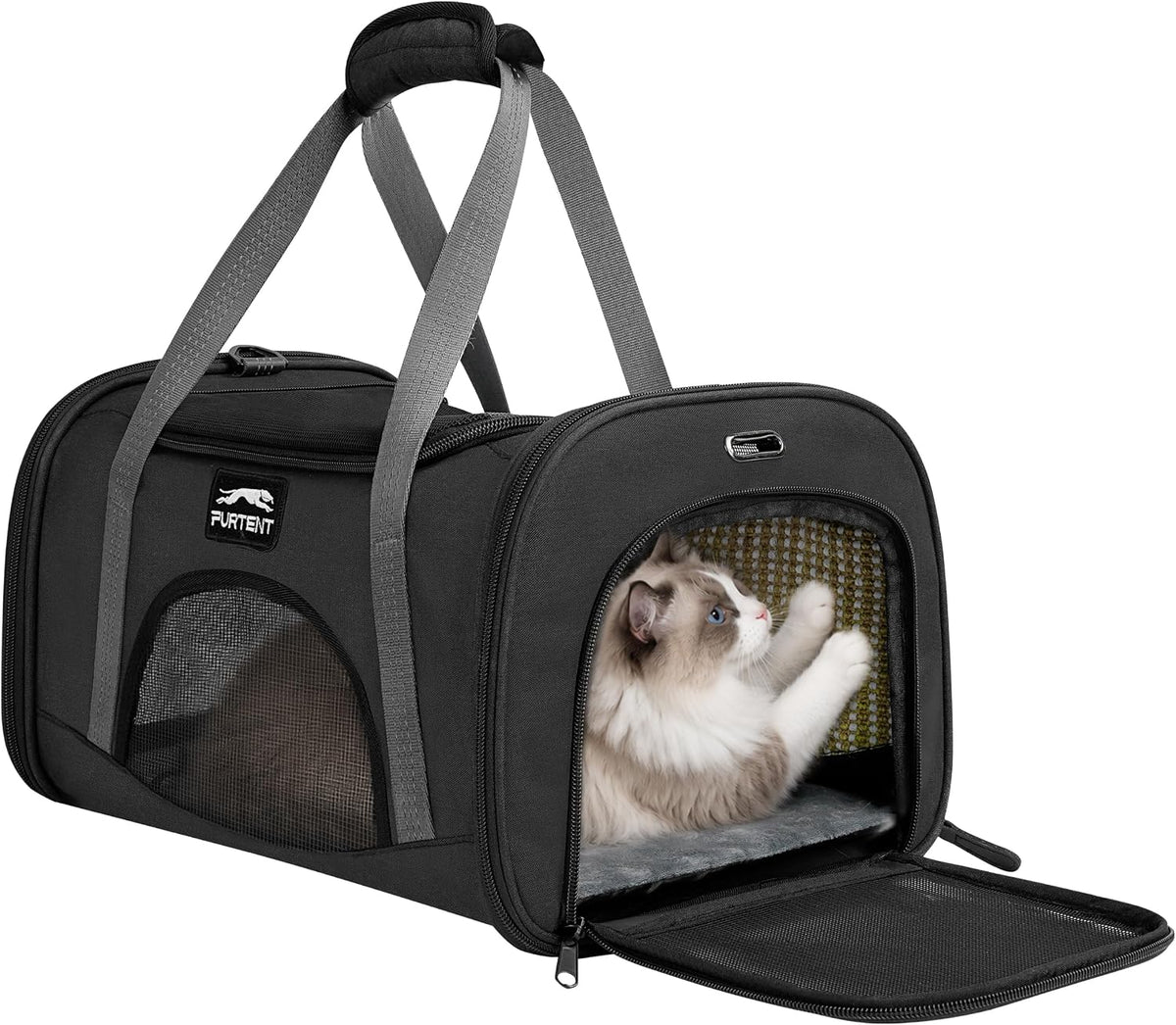 Cat Carrier, Soft Sided Airline Approved Pet Bag 17X11X9.5In, up to 10 Lbs