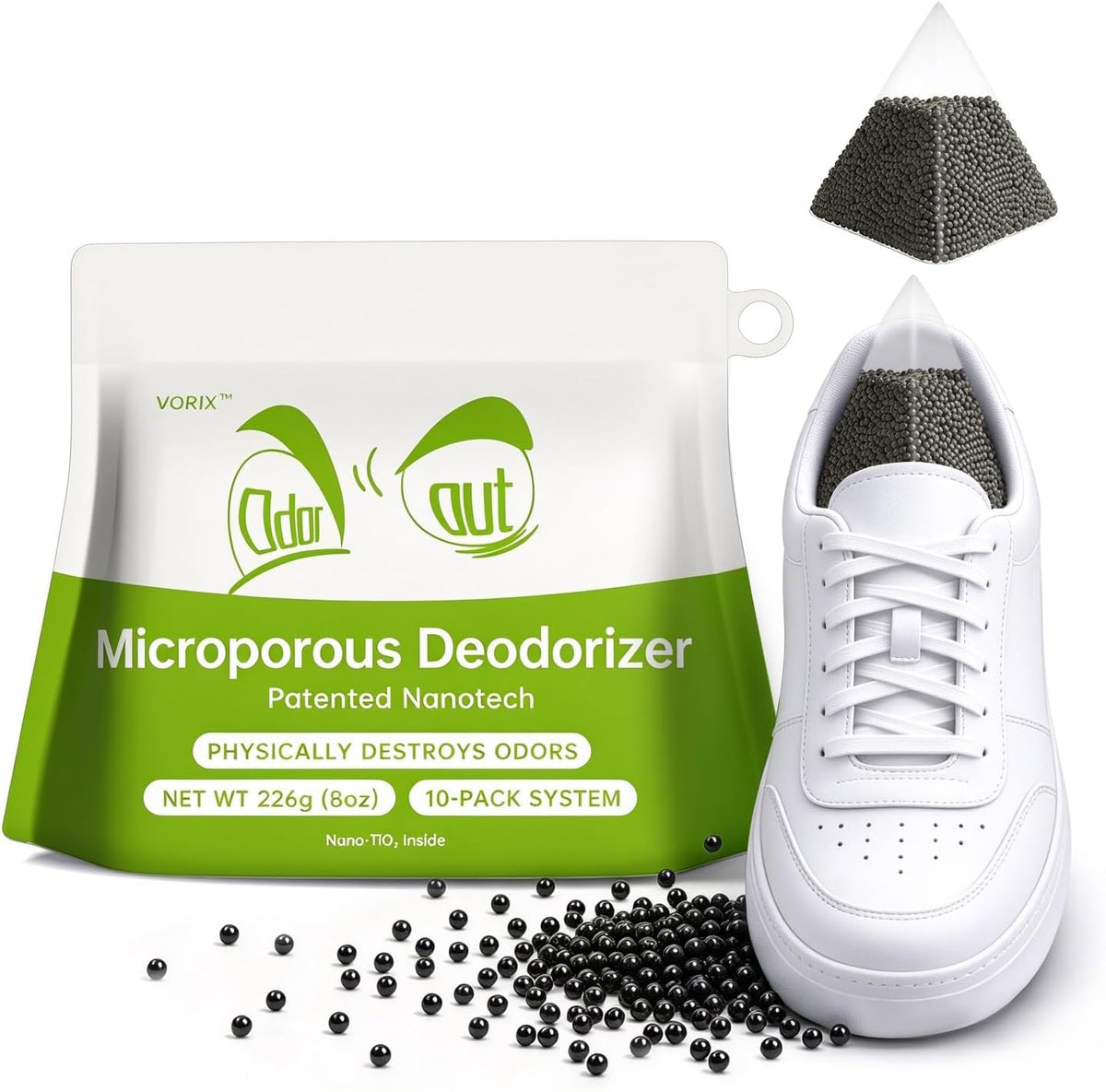 Fridge Freezer Deodorizer Activated Charcoal Odor Absorber 10 Pack