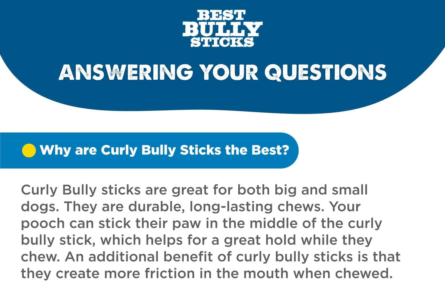 Best Bully Sticks Curly Bully Sticks - 5-6 Inch 12 Count (Pack of 1) - Natural, USA Baked and Packed, Easily Digestible, Limited Ingredient, Rawhide Alternative