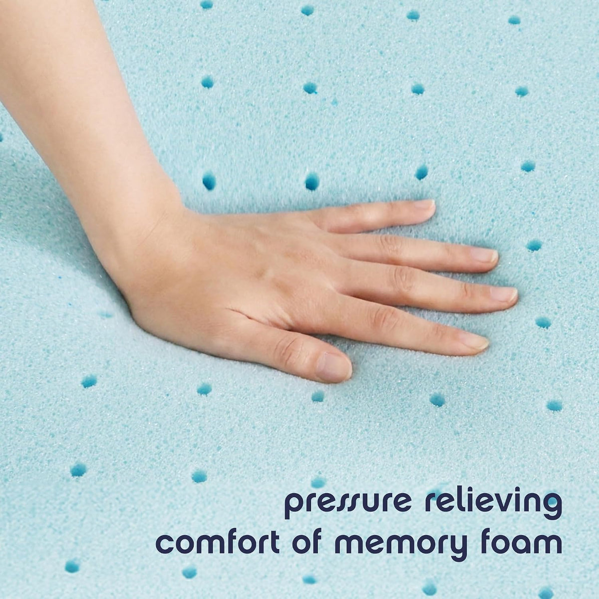Best Price Mattress 3 Inch Ventilated Memory Foam Mattress Topper, Cooling Gel Infusion, Certipur-Us Certified, Dorm Essentials, Queen