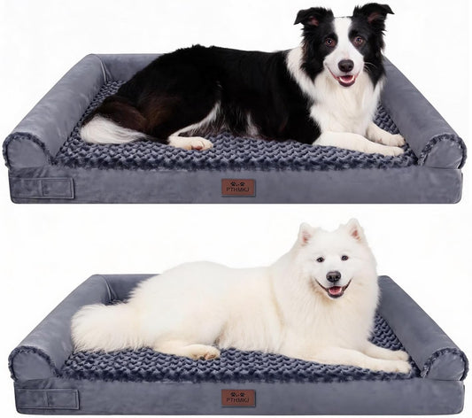 Orthopedic Dog Beds Large Sized Dog, XL Dog Couch Bed, 2-Pack