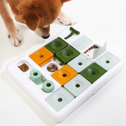 Barkwhiz Dog Puzzle Toy 3 Levels, Mental Stimulating for Boredom and Smart Dogs, Treat Puzzle for All Breeds Dog