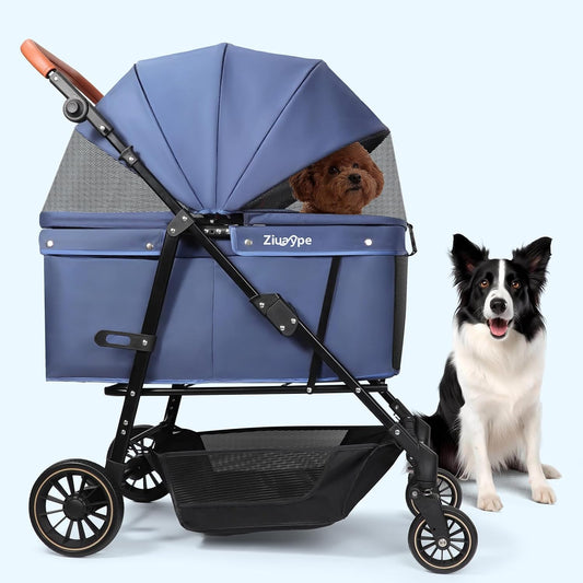 Dog Stroller for Large & Medium Dogs (20–132 Lbs), for 2 Small Dogs