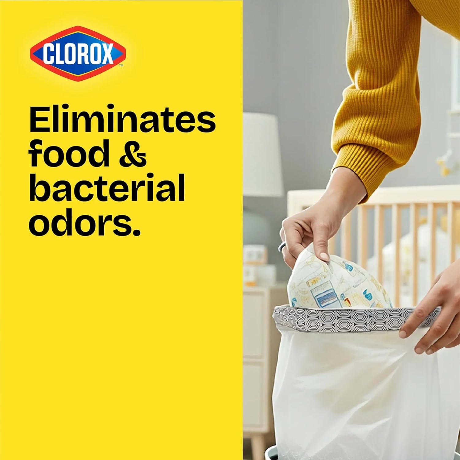Glad Small Trash Bags 4 Gallon, Lemon Fresh Bleach Garbage Bags, Odor Resistant with Drawstring, 80 Count