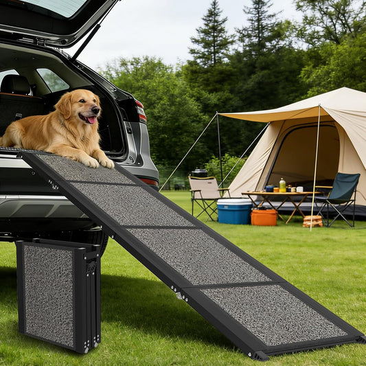 Dog Ramp for Car, Truck, 63"X17" Folding Non-Slip Pet Ramp for Large Dogs