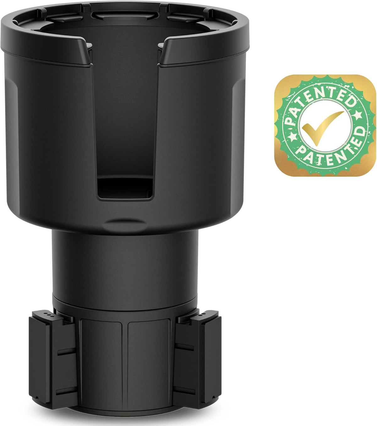 Swigzy Car Cup Holder Expander, Water Bottle Adapter Extender Insert, Black