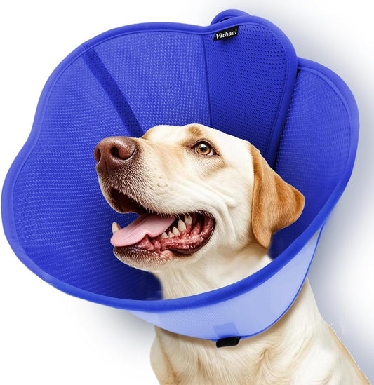 Dog Cone Collar for Large Medium Dogs, Soft Cone for Dogs to Stop Licking