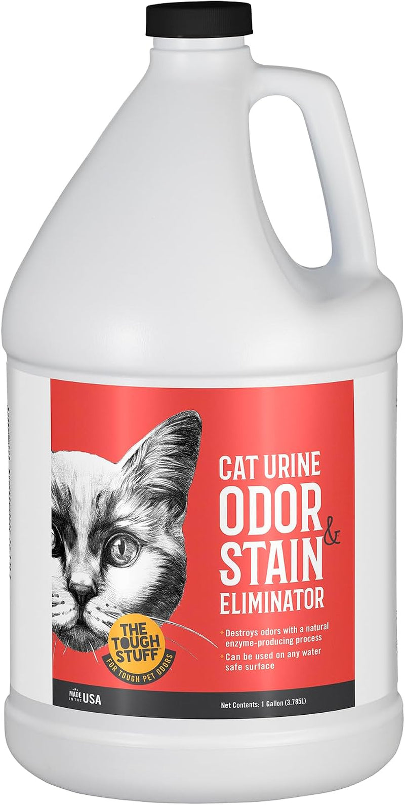 Nilodor Arkwright Tough Stuff Pet Urine Stain Eliminator Spray - Removes Cats & Dogs Odors from Floors, Carpets, Upholstery, Furniture, Non-Toxic, Pet Safe, Made in the USA, 1 Gallon Refill