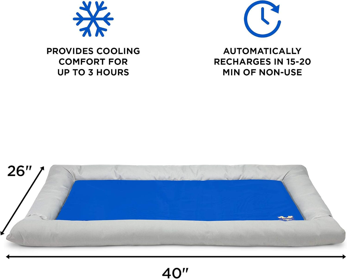 Arf Pets Dog Self Cooling Bed – Solid Gel Based Self Cooling Mat for Pets