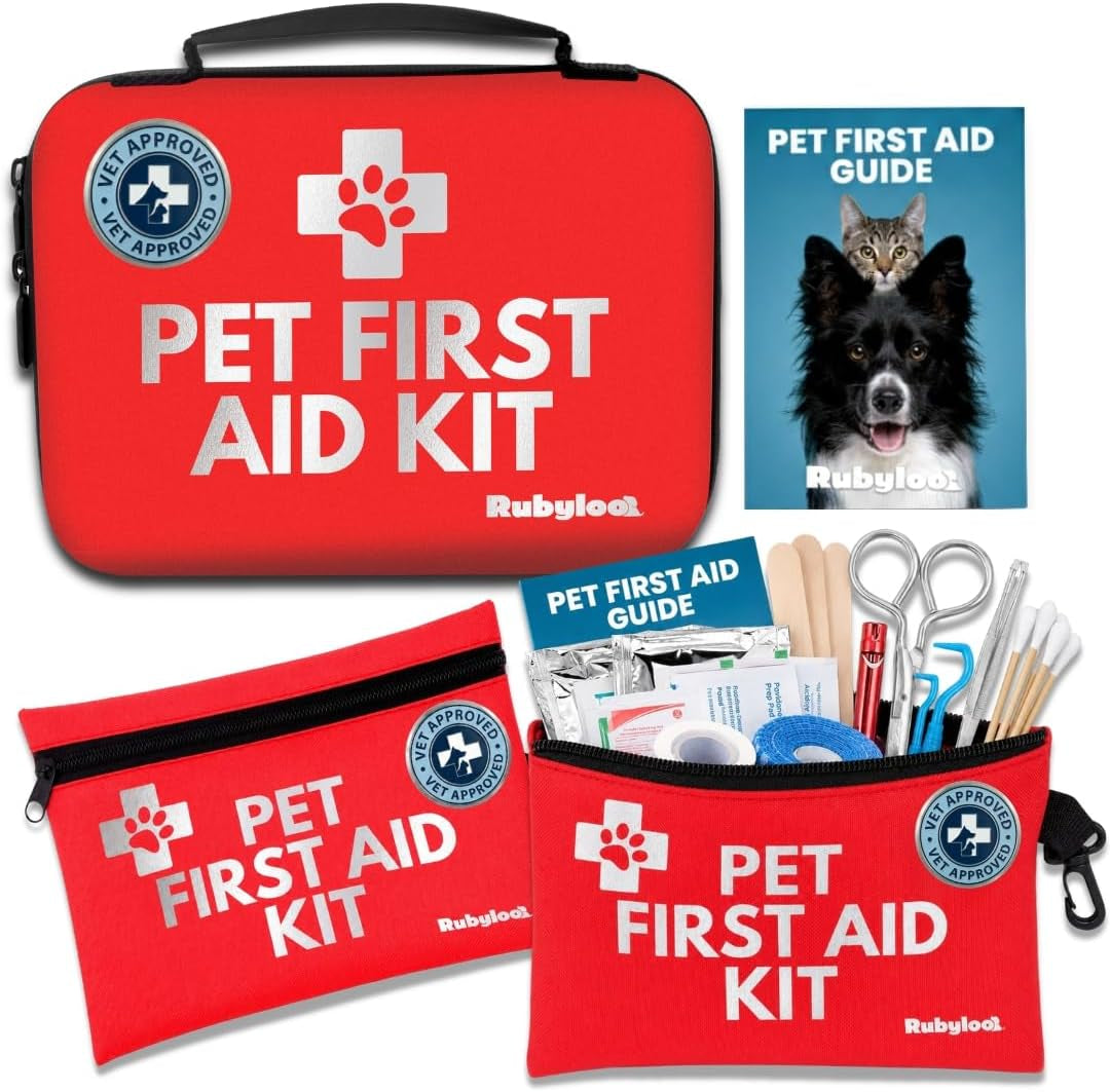 Dog First Aid Kit,1 Essential & 2 Travel Packs Bundle