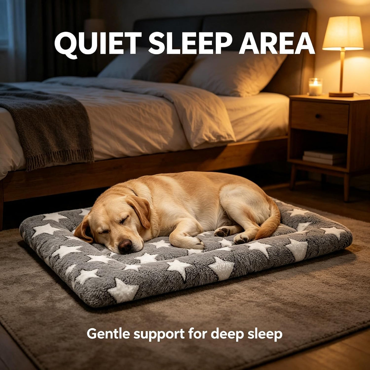 Dog Bed Mat - Reversible Dog Crate Bed Mats, Soft & Breathable Kennel Pad, Durable Crate Bed for Small Medium Large Dogs & Cats