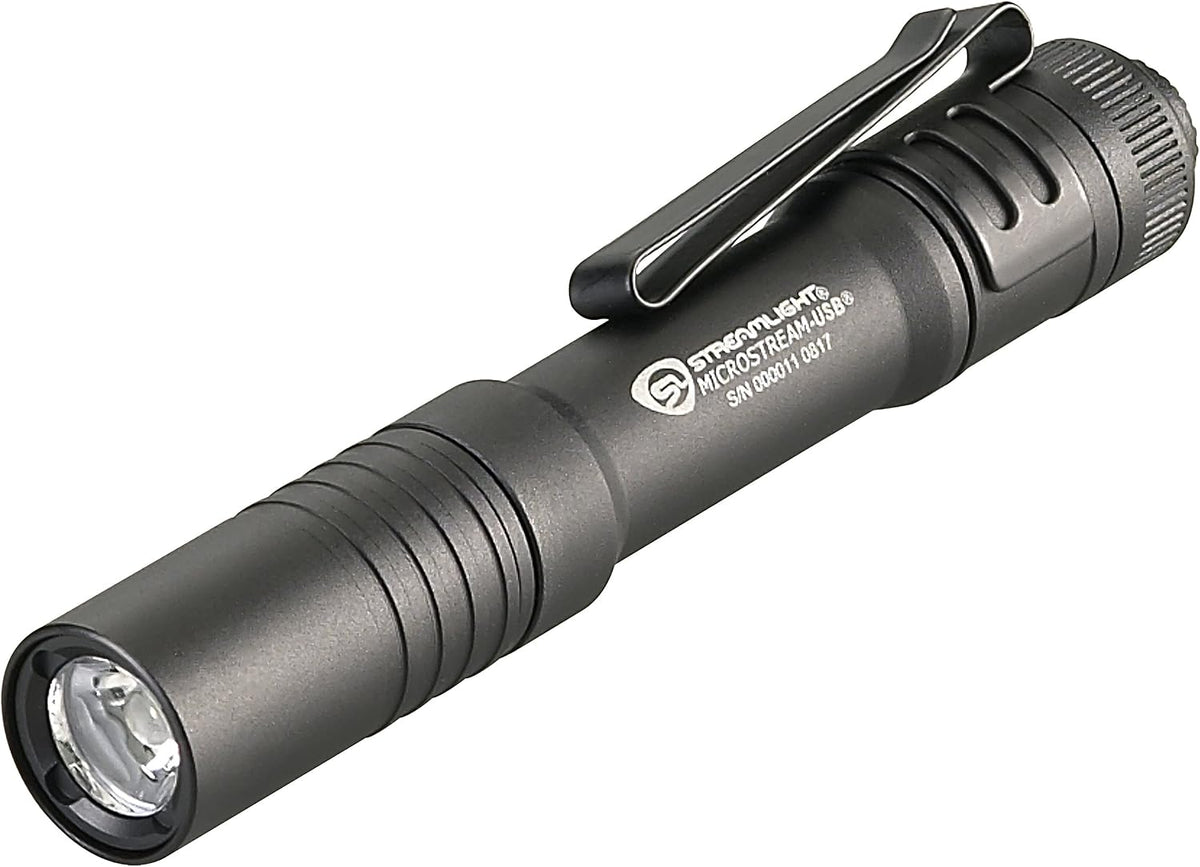 Streamlight 66601 Microstream 250-Lumen 1,150-Candela Flashlight, Black