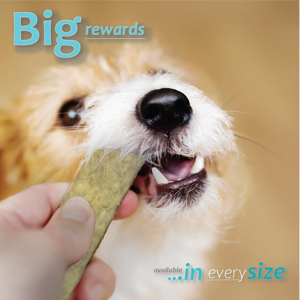 Oral Hygiene Chews for Small Dogs-Enzymatic Dental Treats for Daily Oral Care, Cleans Teeth and Freshens Breath, Reduces Plaque, Bacteria and Tartar Build up without Brushing-30 Chews