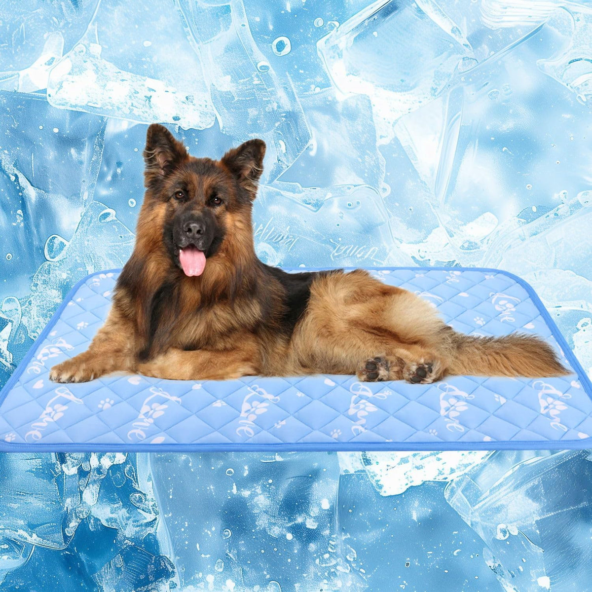Dog Cooling Mat 59"X40" - Cool-Chill Cool Fiber,Double-Sided Cooling & Warm