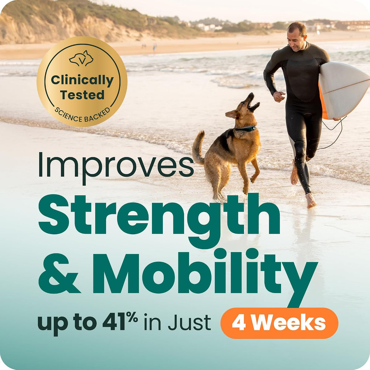 Vetriscience Ultimate Strength Healthy Hip & Joint for Dogs, Duck, 120Ct