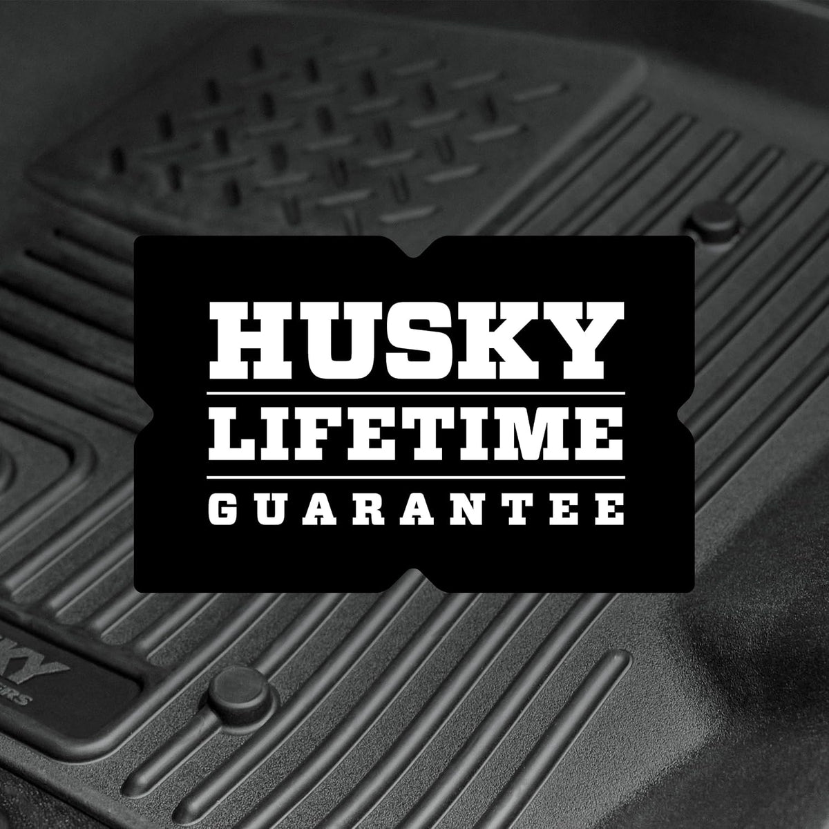 Husky Liners Weatherbeater Floor Mats | Fits 2017-2026 Ford F-250/F-350/F-450 Crew CAB with Factory Carpet & with Factory Underseat Storage ONLY | Front & 2Nd Row, 3-Pc Black - 94061