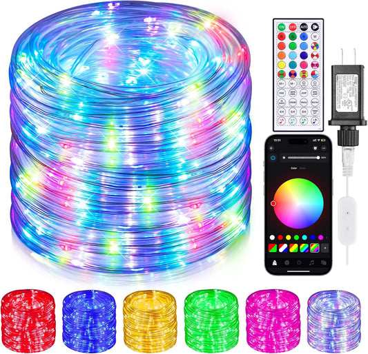 99Ft LED Rope Lights for outside Color Changing with APP & Remote