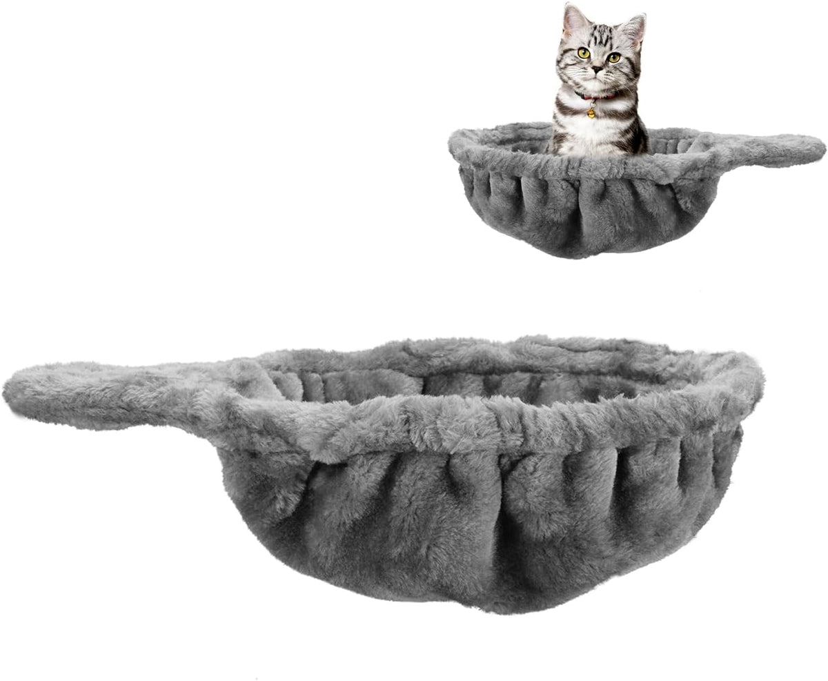 UXIETIN Cat Tree Hammock for Large Cats with Deep Basket,12.4",Grey