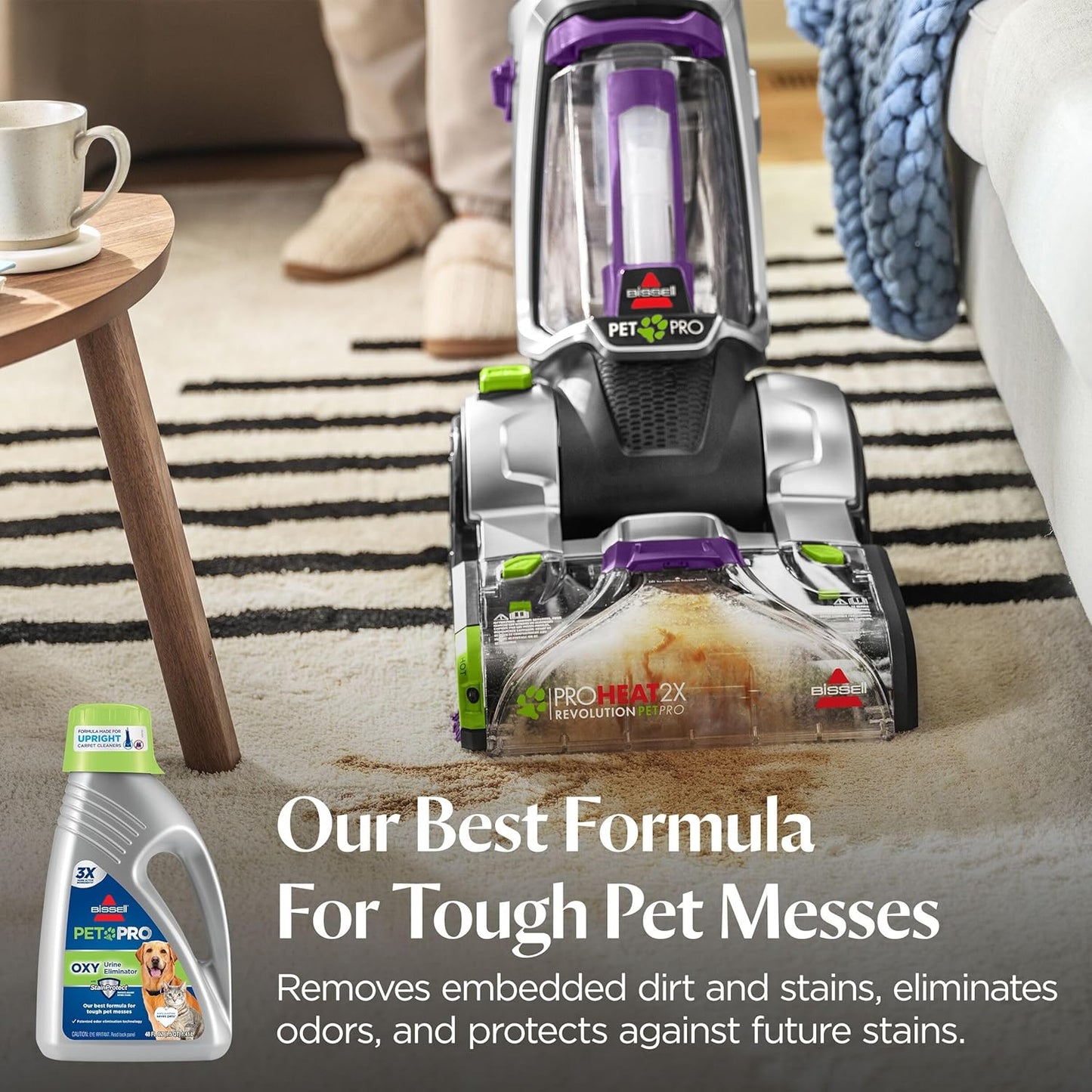 Bissell 1990 Pro Pet Urine Eliminator Upright Deep Cleaner Formula