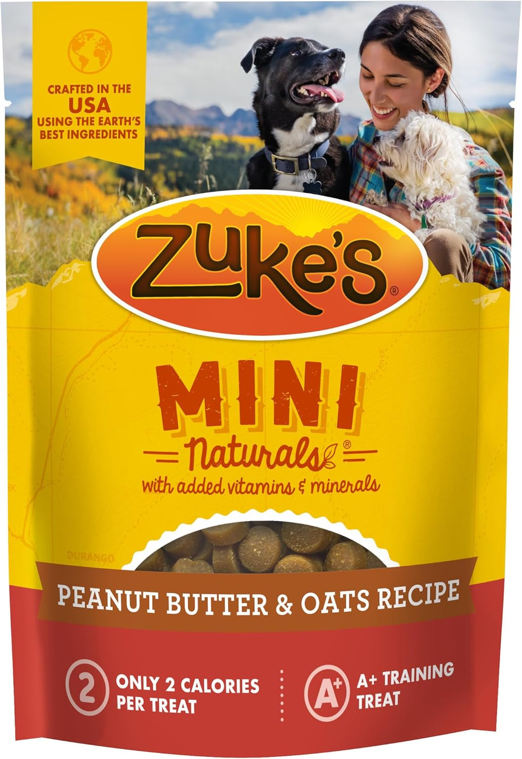 Zuke`S Mini Naturals Dog Treat Peanut Butter 1Lb