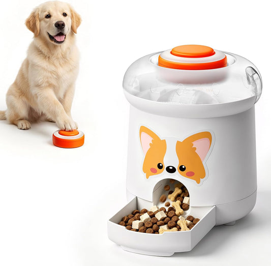 ROJECO Dog Puzzle Feeder Toy, Remote Treat Dispenser for Dog IQ Training