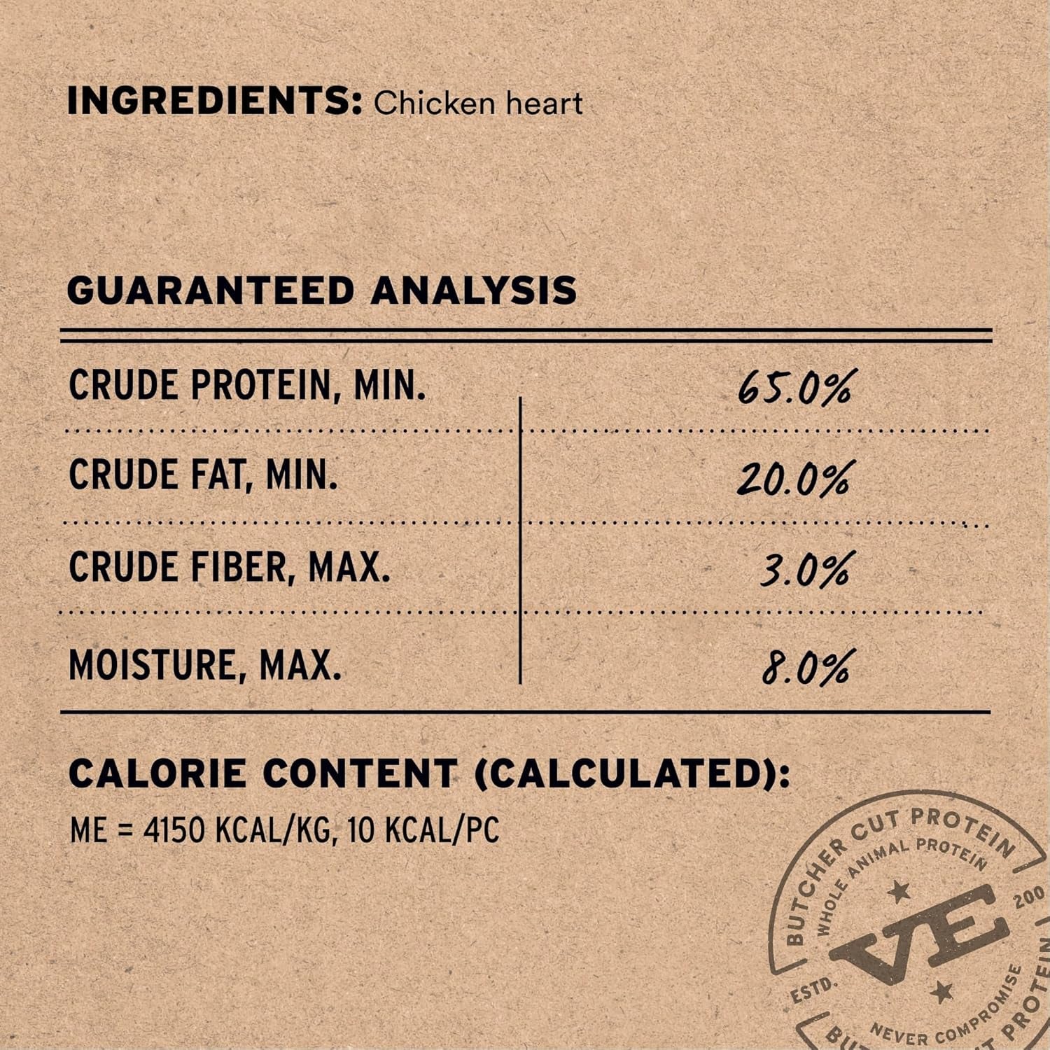 Vital Essentials Freeze Dried Raw Chicken Hearts Dog Treats | Single Ingredient | Premium Quality | Grain Free Treats for Dogs, 1.9 Oz Bag