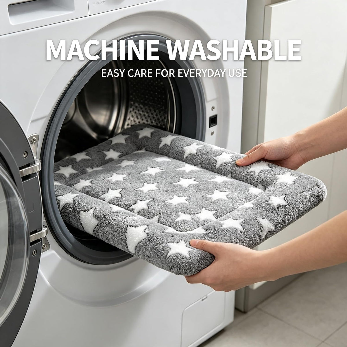 Dog Bed Mat - Reversible Dog Crate Bed Mats, Soft & Breathable Kennel Pad, Durable Crate Bed for Small Medium Large Dogs & Cats