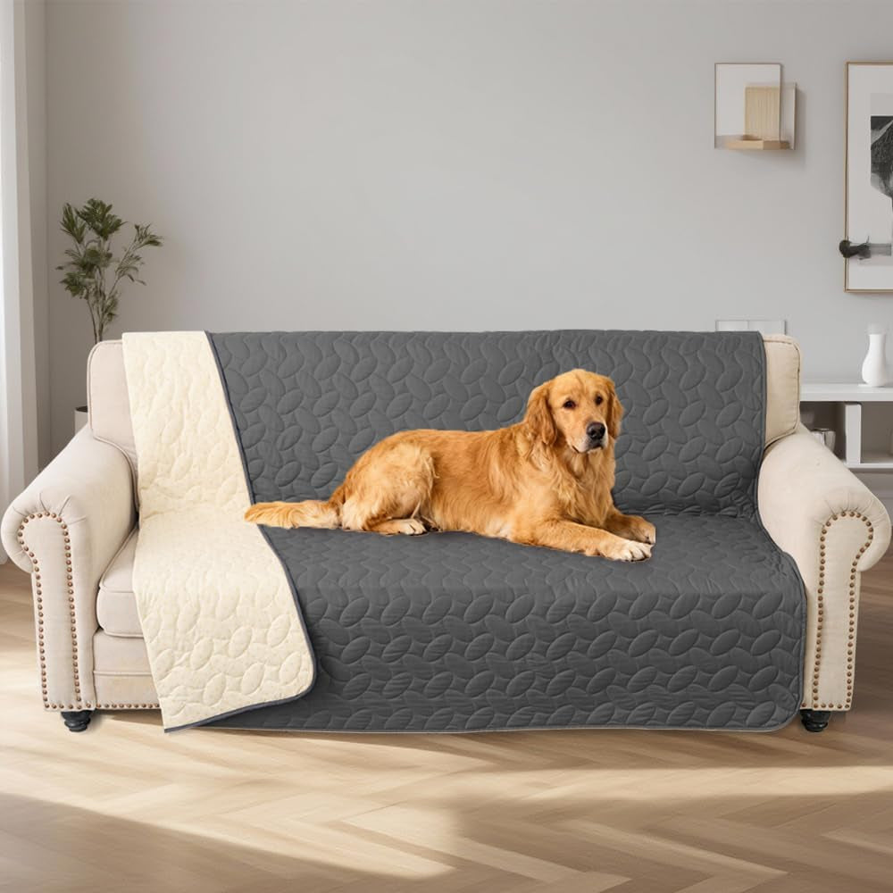 Ameritex Pet Bed Cover Dog Bed Blanket for Sofa and Furniture Waterproof New Pattern Design (30X70 Inch, Dark Grey)