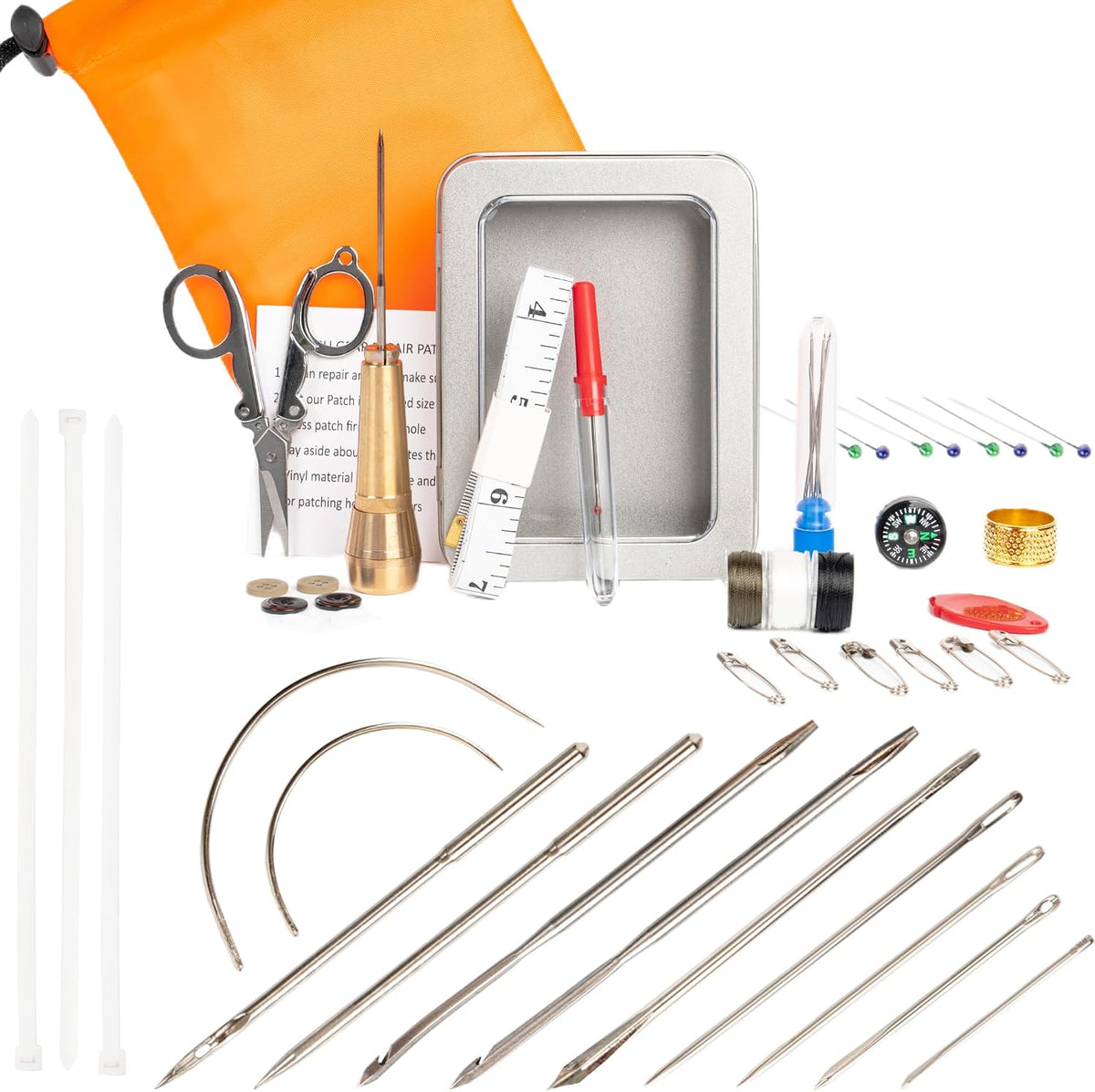 Survival Sewing Kit, Emergency Sew Kit Heavy Duty Sewing Kits for Adults