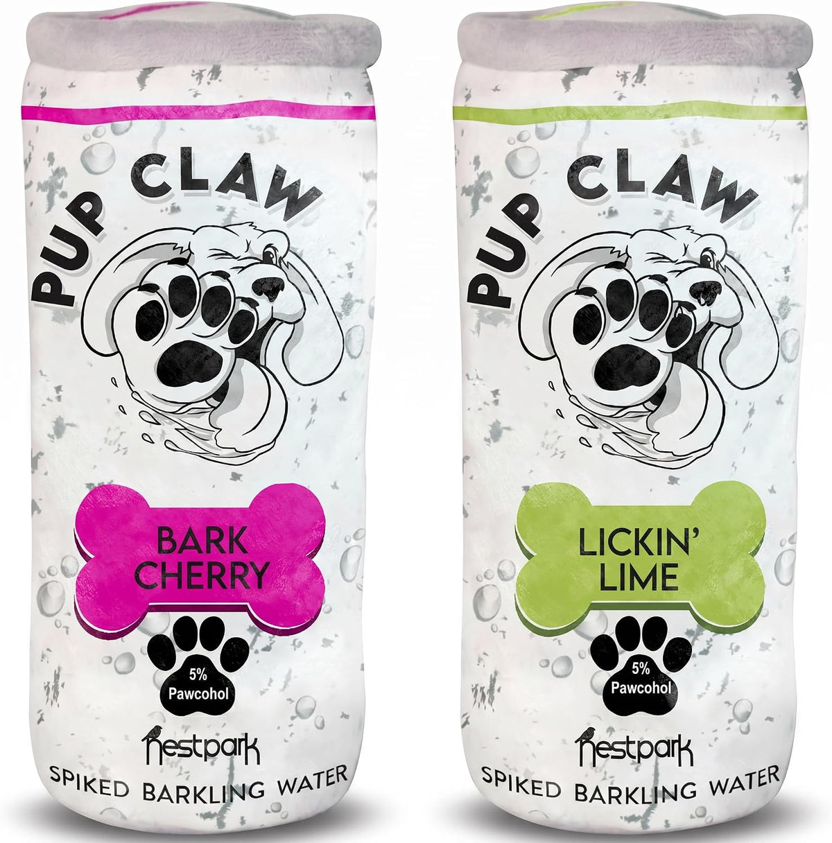 Nestpark Pup Claw Dog Toys - Funny Cute Plush Dog Toys with Squeaker and Crinkle - Parody Dog Toy (2 Pack) (Original Pack)