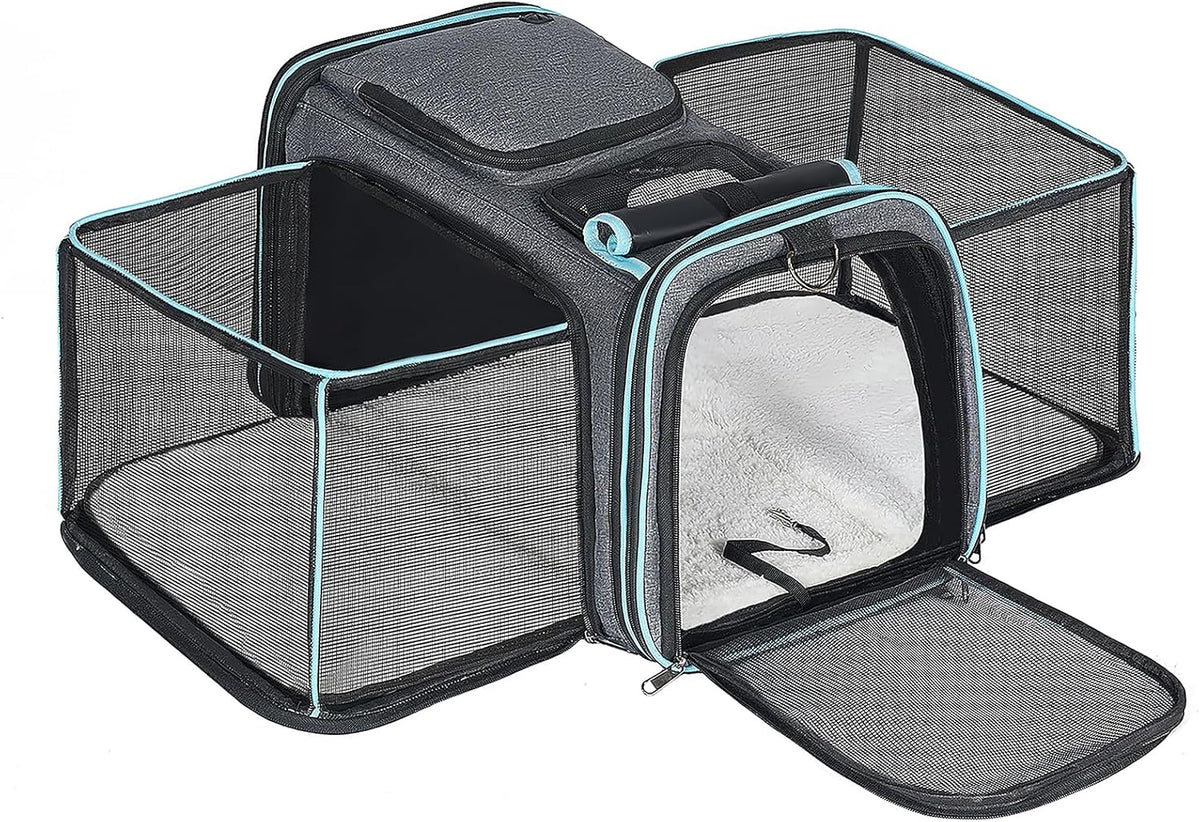 Pesen Expandable Dog and Cat Carrier, Airline Approved, Soft-Sided