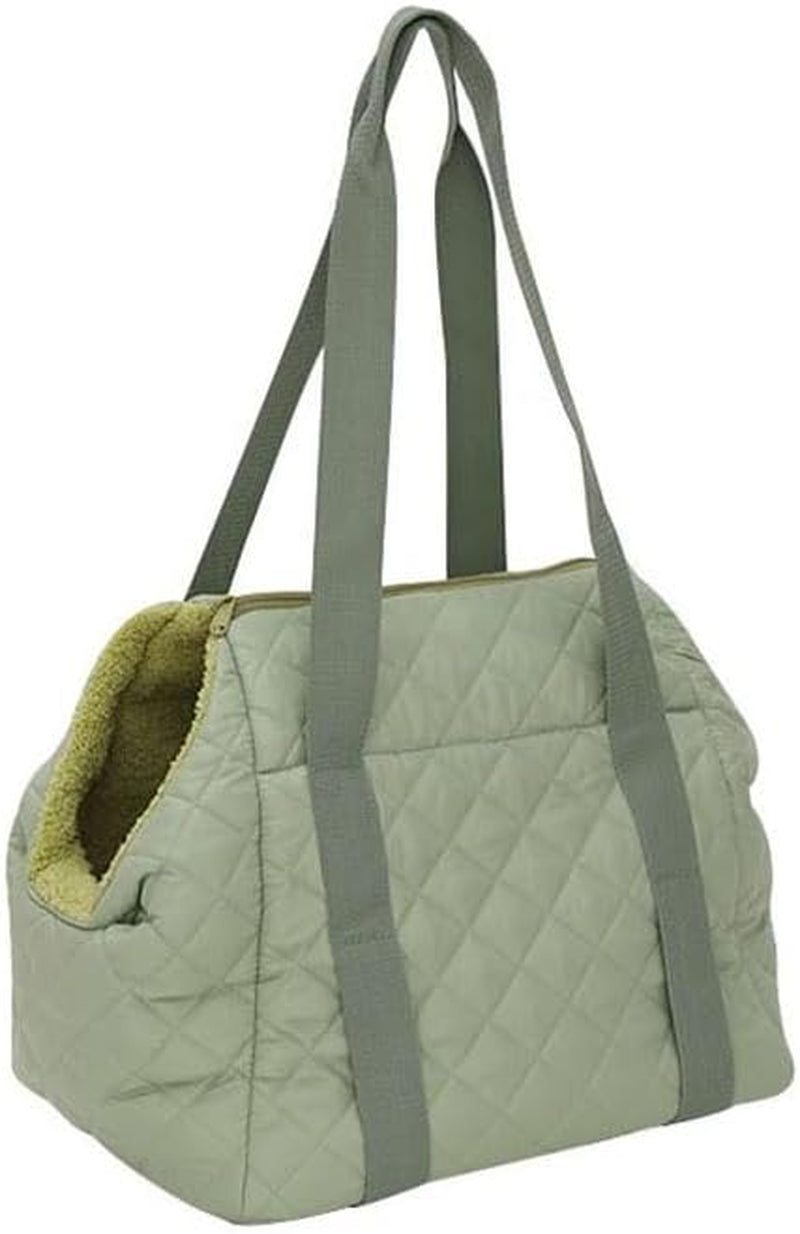 2-In-1 Convertible Pet Purse Carrier & Bed, Soft-Sided Portable Travel Tote with Safety Leash, Pet Car Seat, for Small Dogs & Cats, Soft Plush Inner Lining, Ideal for Car Travel, Shopping