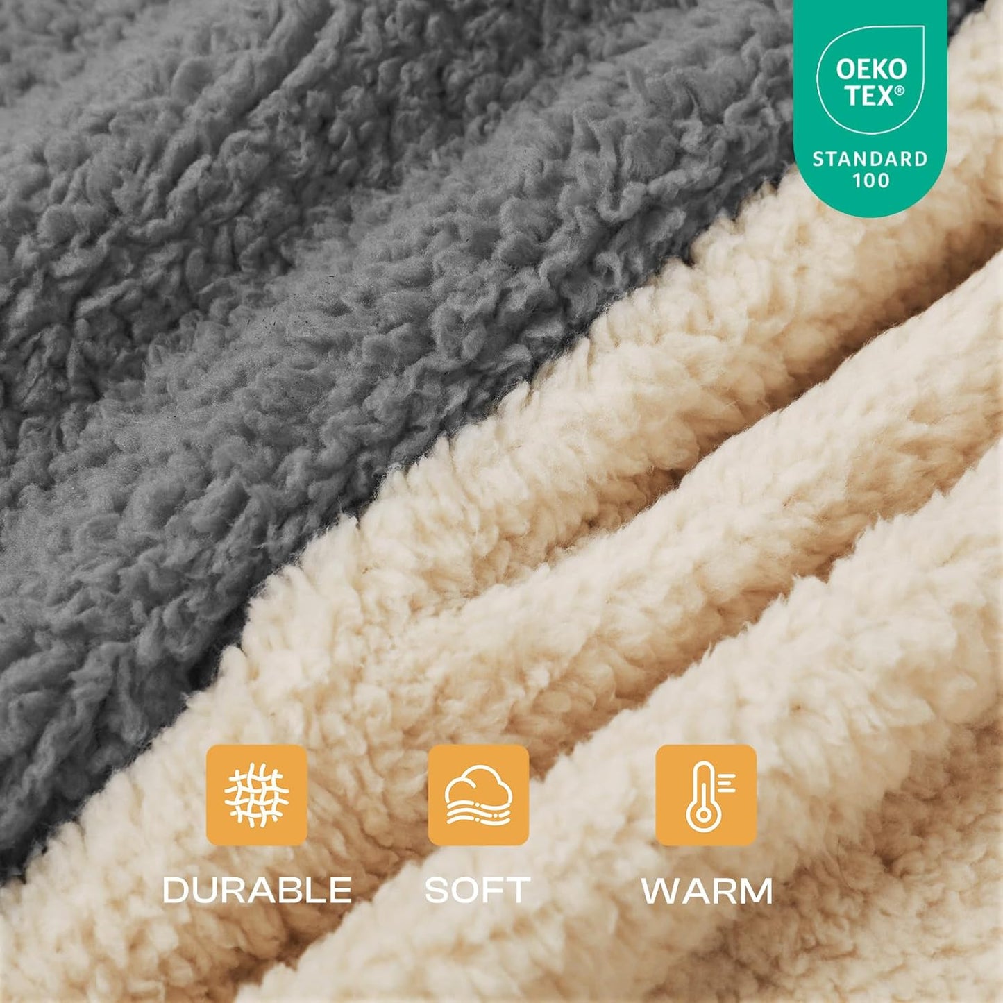 Luciphia Premium Fleece Dog Puppy Blanket Soft Pet Sherpa Calming Cat Blanket Throw for Small Medium Dog Cat(Beige,30X20 Inches)