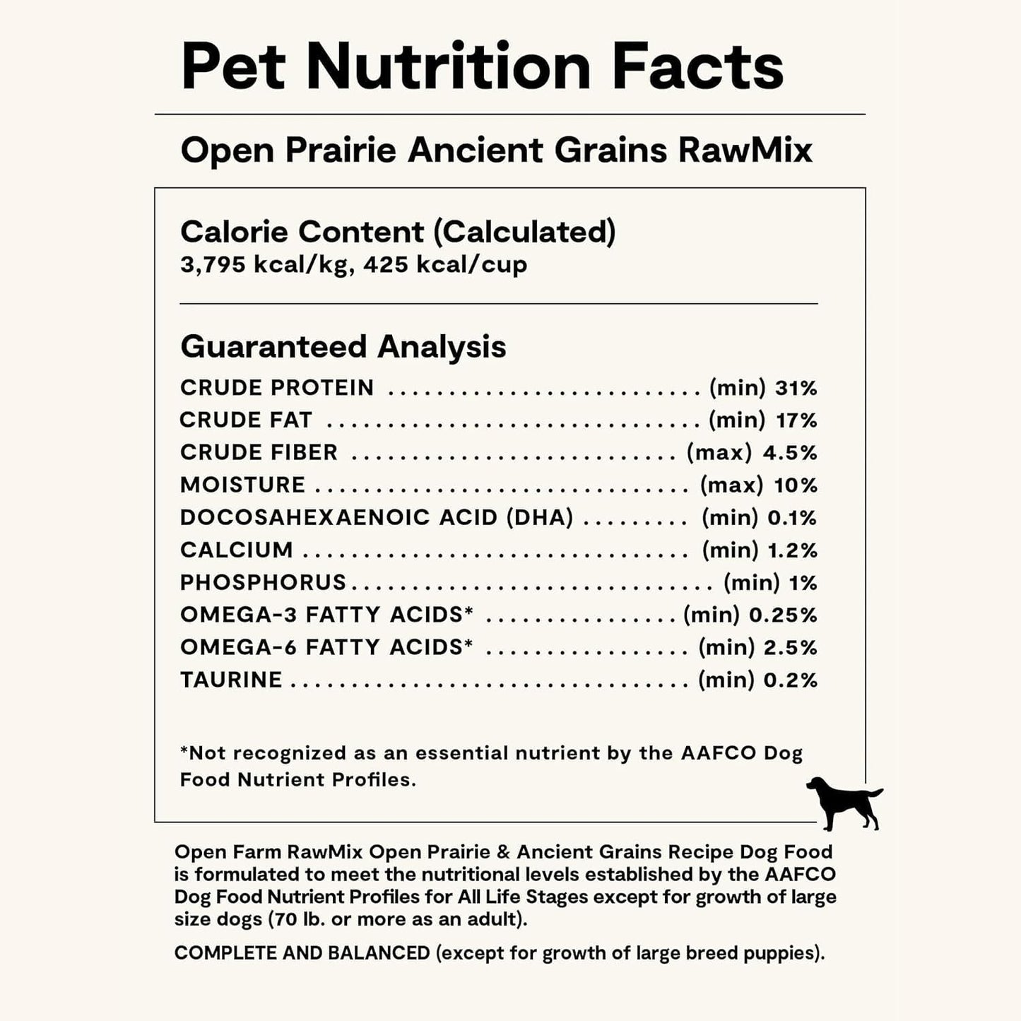 Open Farm, Rawmix Dry Dog Food with Ancient Grains, Protein-Packed Kibble Coated in Bone Broth with Freeze Dried Raw Chunks, Salmon Whitefish & Rockfish, Wild Ocean Recipe, 20Lb Bag