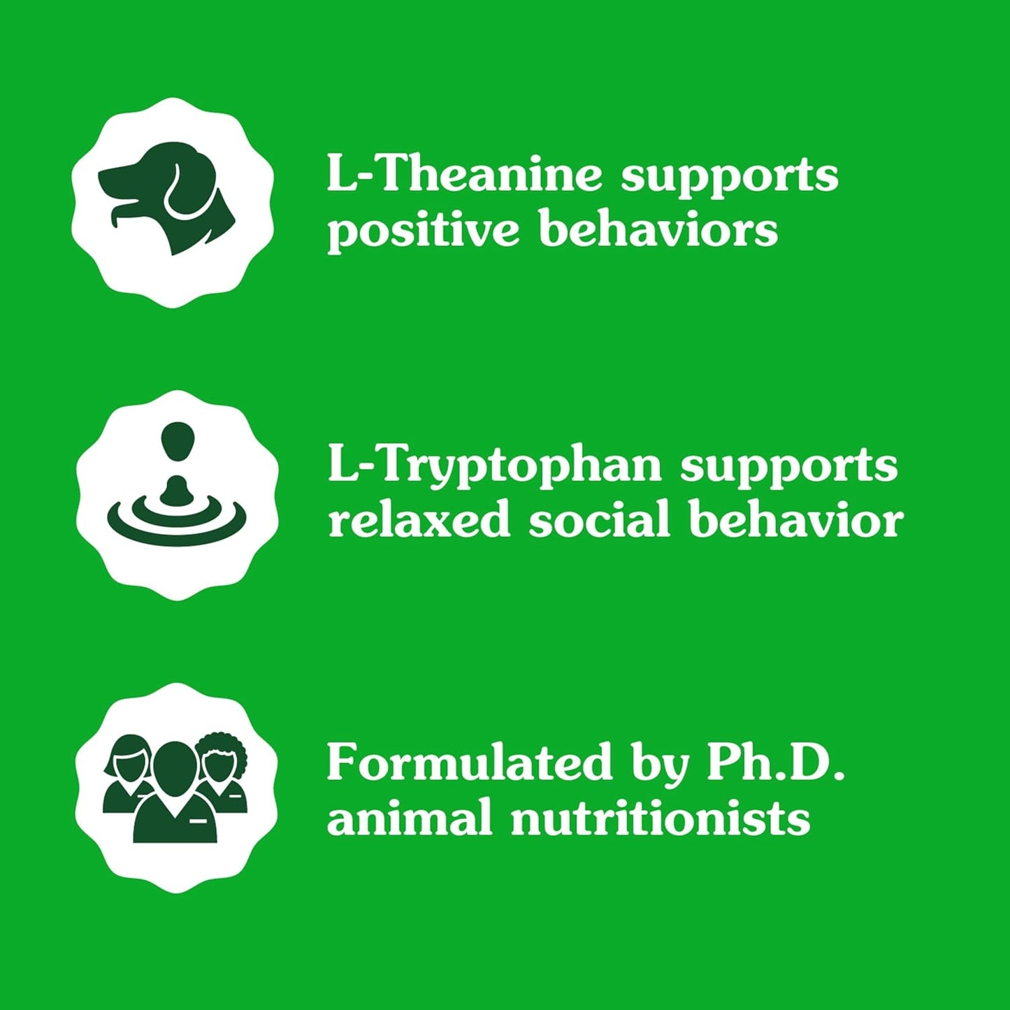Greenies Supplements Calming Chews for Dogs Chicken Flavor, Dog Calming Chews, 7.3 Oz. Container of 40 Count