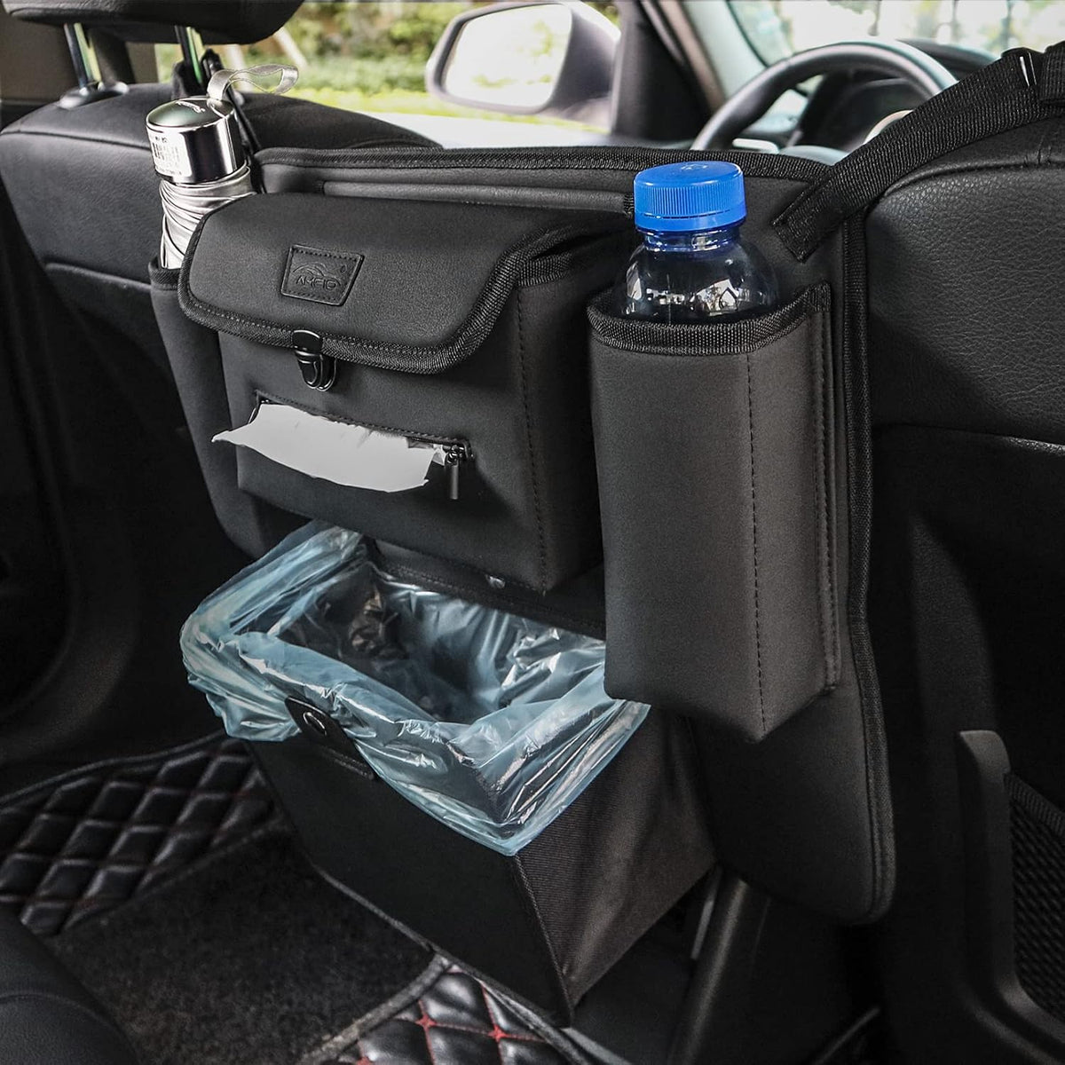 Car Organizer between Seats, Garbage Trash Bag, Purse Holder, Dog Barrier