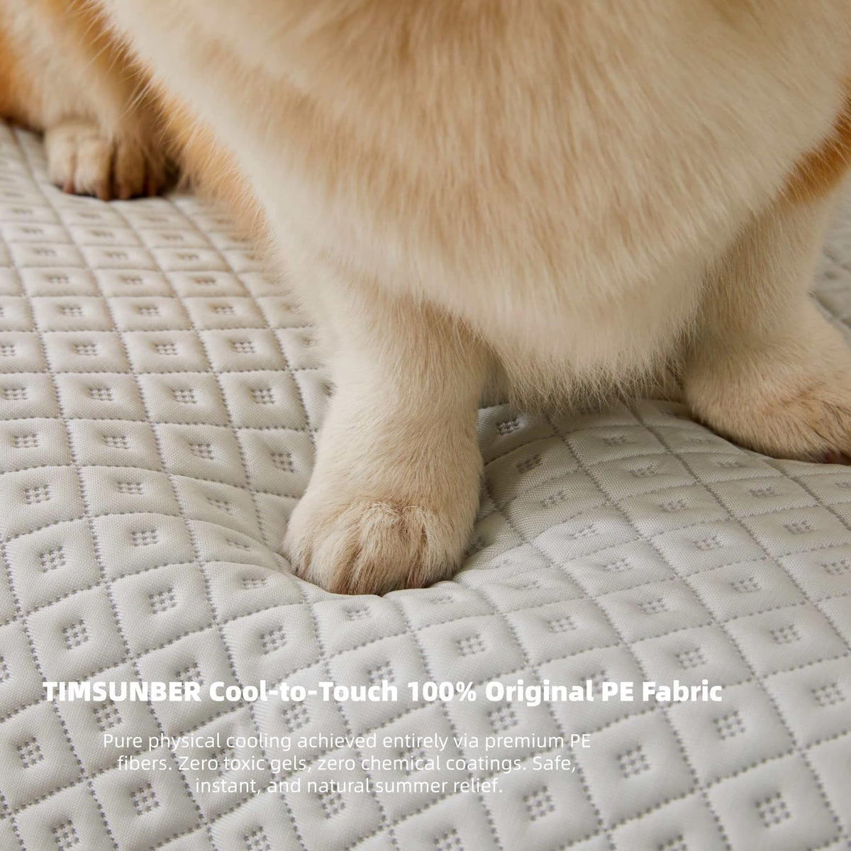 Self-Cooling Dog Mat, Q-Max>0.5 Breathable Pet Pad for Summer