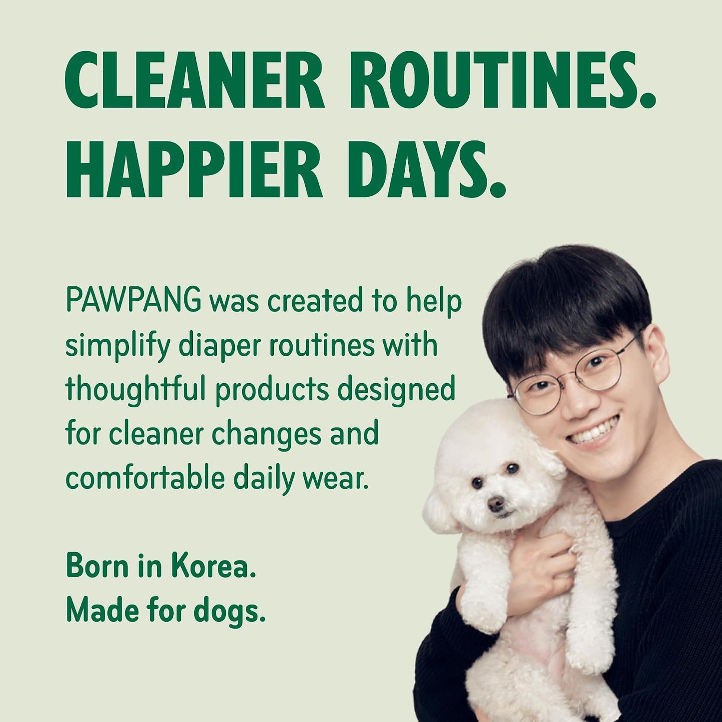 PAWPANG Dog Diaper Liners, Booster Pads for Male & Female Dogs, 100Ct, S | Extra Leak Protection
