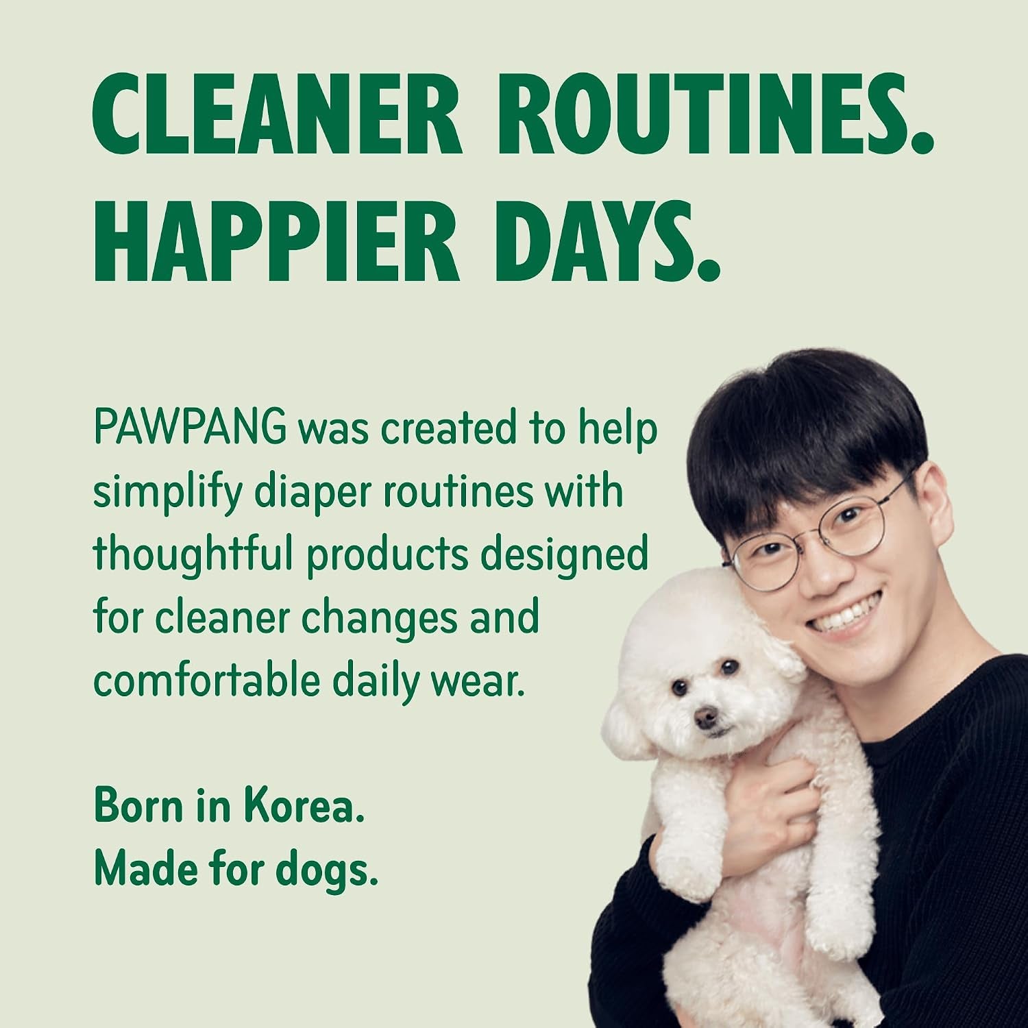 PAWPANG Dog Diaper Liners, Booster Pads for Male & Female Dogs, 100Ct, S | Extra Leak Protection