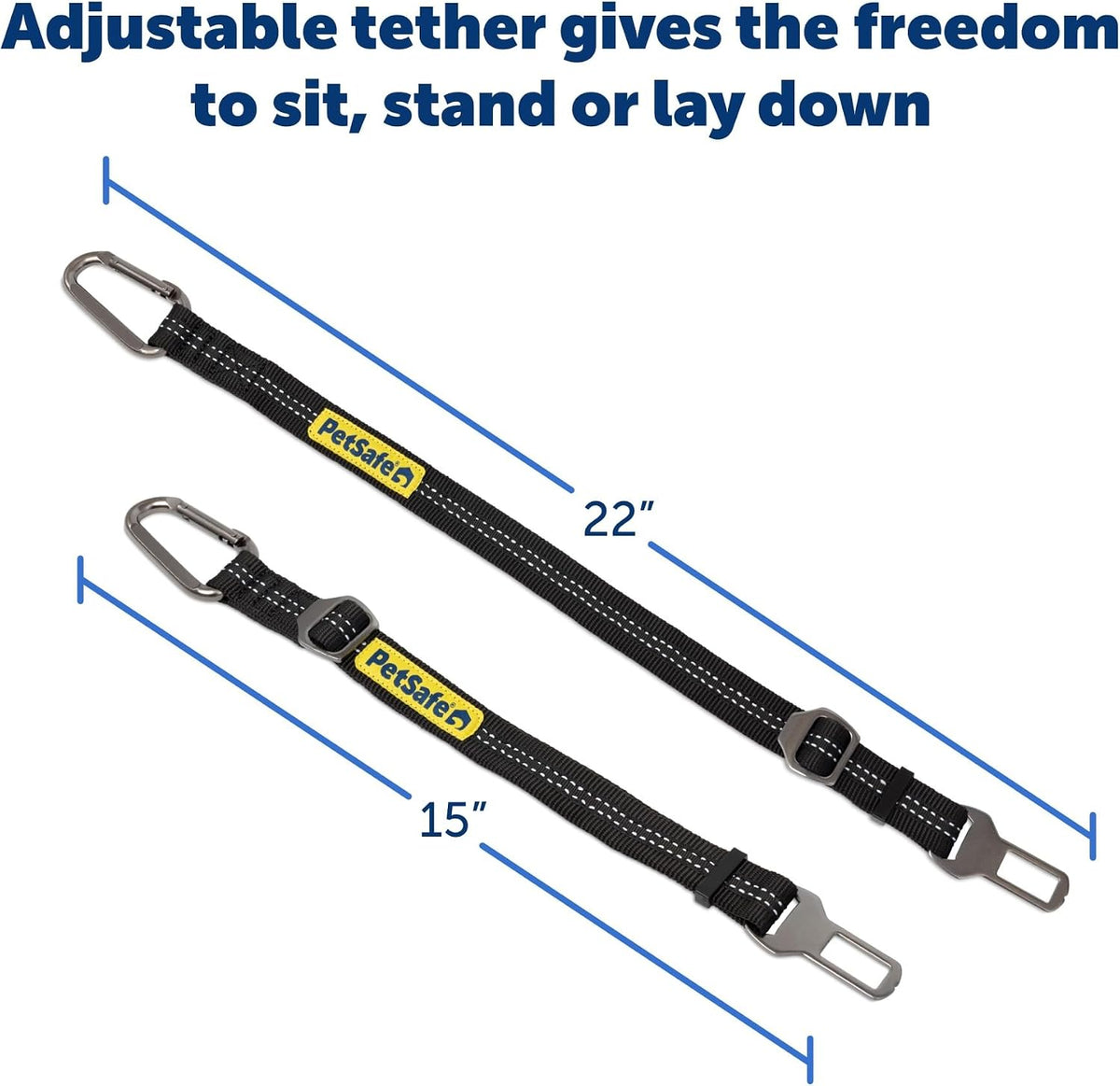 Petsafe Safety Seatbelt Dog Tether, Black