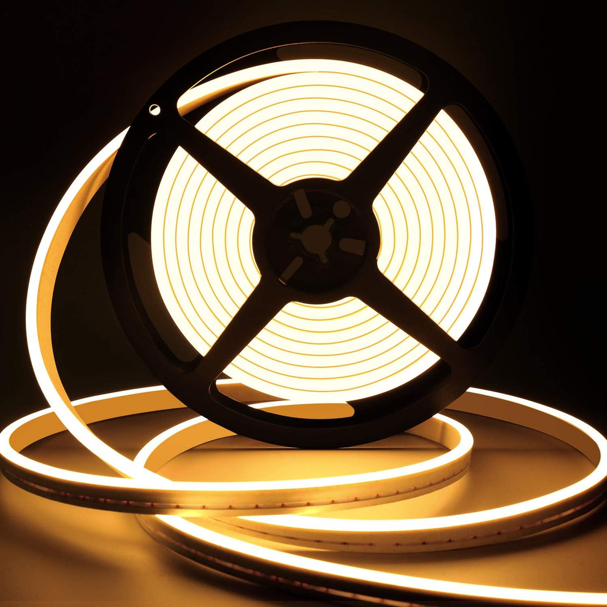 Lamomo LED Strip Lights, Warm White Dimmable Neon Rope, 16.4Ft, Waterproof