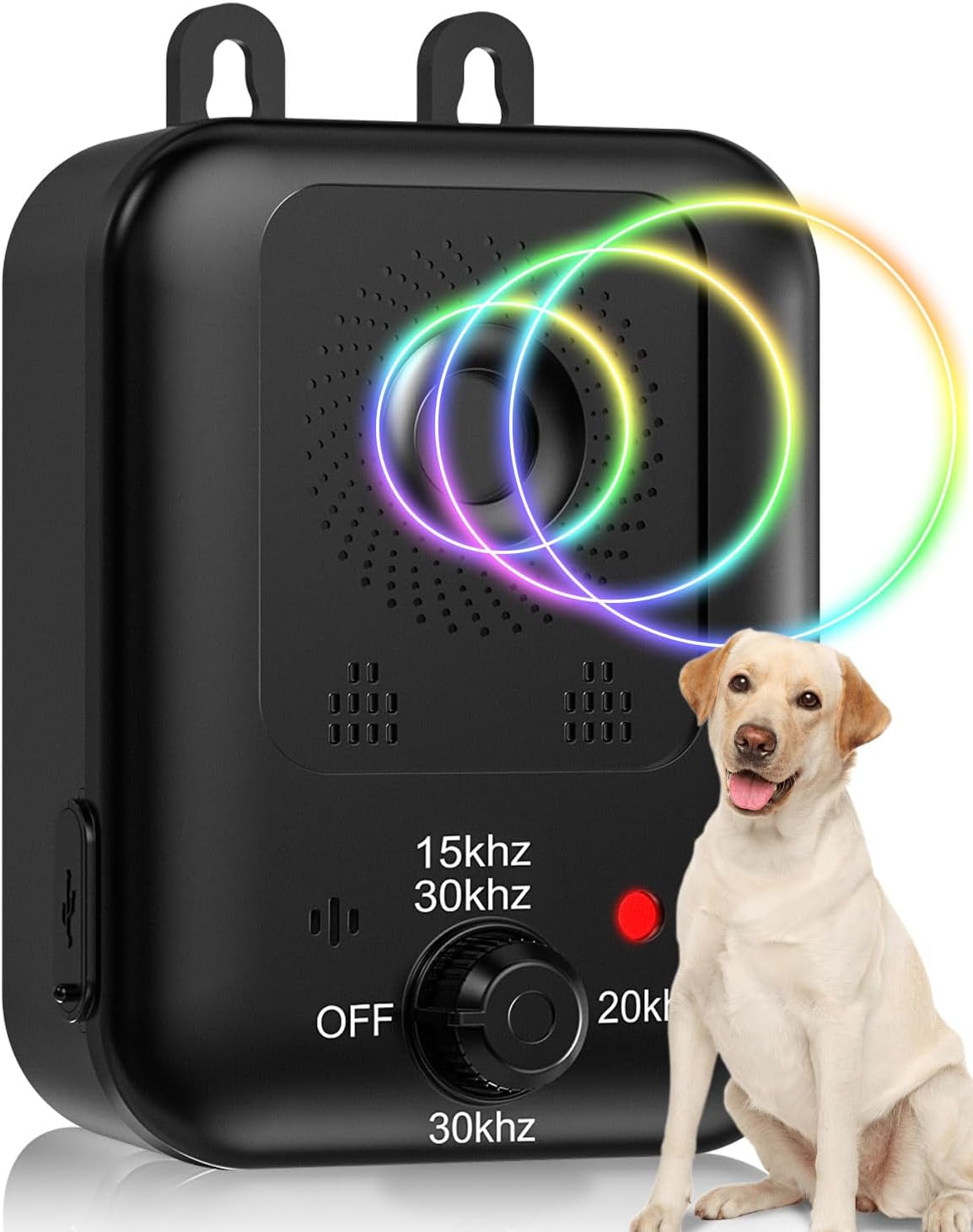 Anti Barking Device, 3 Modes Ultrasonic Dog Bark Control, Rechargeable with Upgraded Frequency