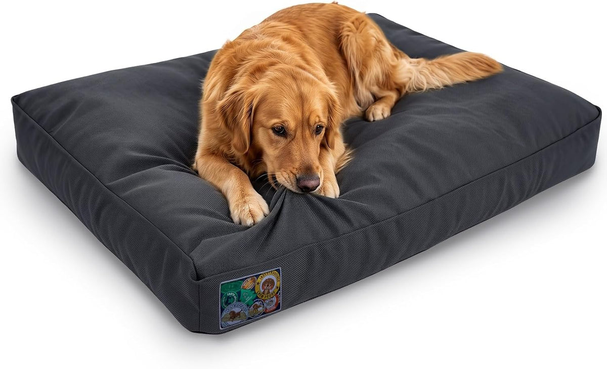 JOEJOY Chew Proof Indestructible Dog Bed for Large Dog, Chewproof Crate Pad