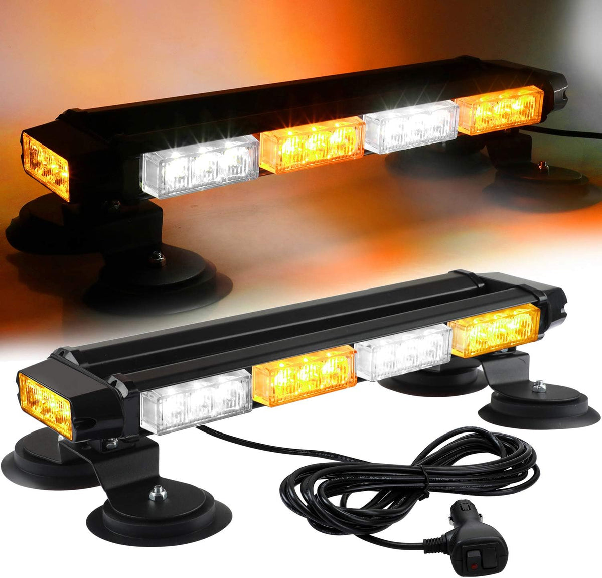 ASPL 16.8 Inch LED Rooftop Strobe Flashing Light Bar