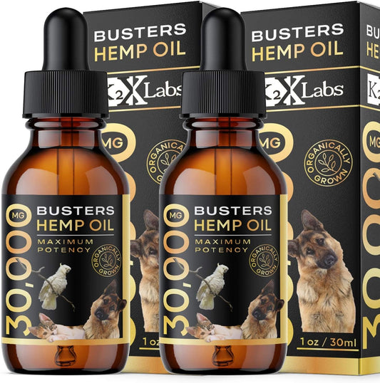 Buster'S Hemp Oil for Dogs & Cats, Joints, Calming, Coat, 2-Pack